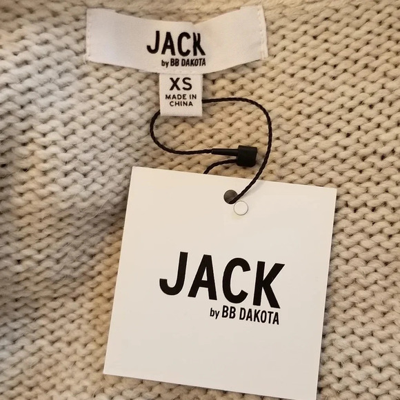 NWT JACK by BB Dakota Open Front Cardigan Sweater XS - Picture 6 of 8